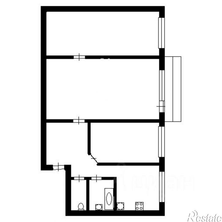 3-комн квартира улица Суворова, 19А,  д. 19А